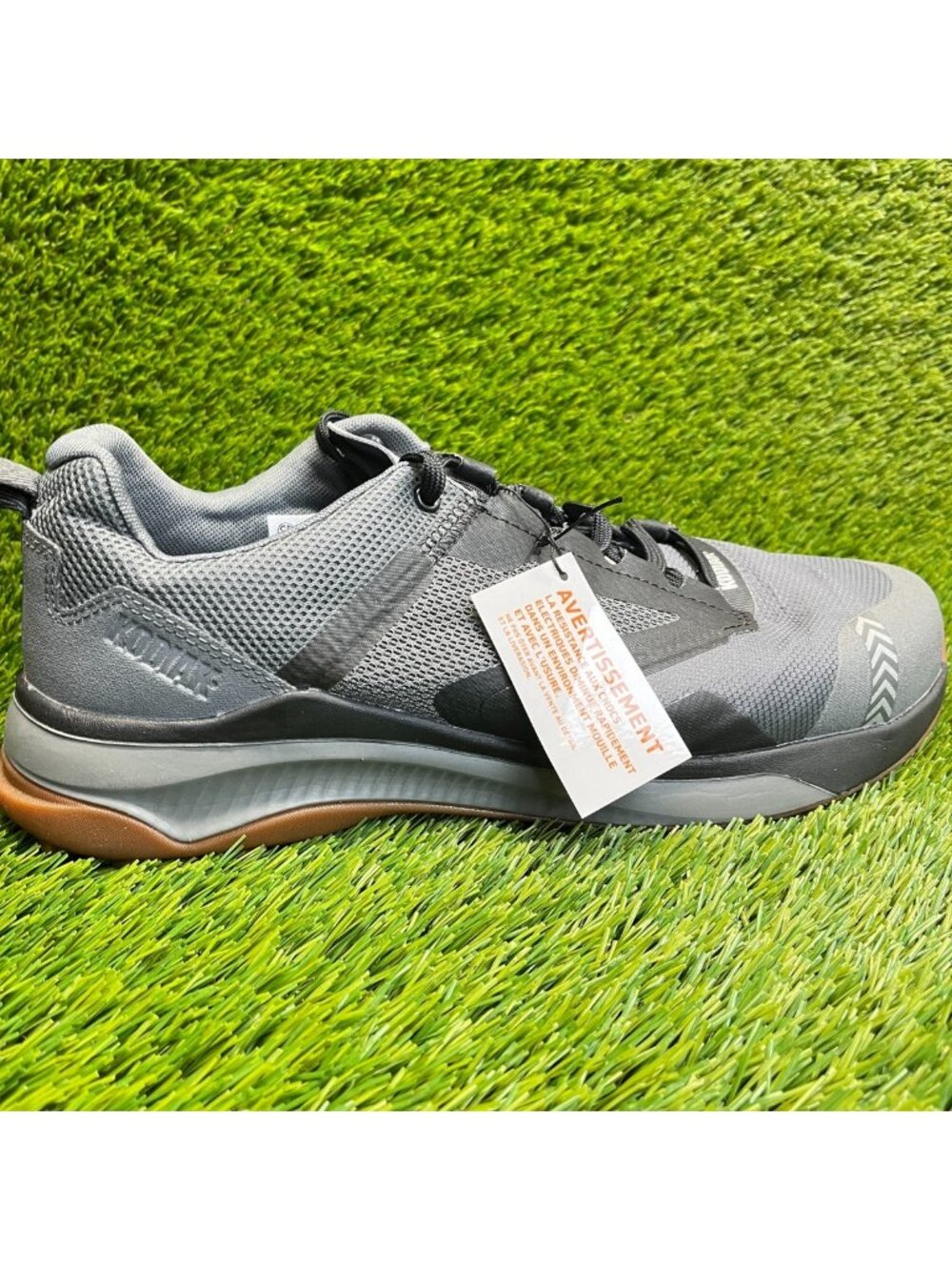 Kodiak Quicktrail Low Mens Size 12E Gray Black Composite Toe Safety Work Shoes